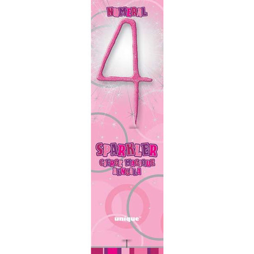 Pink Glitz Number 4 Sparkler
