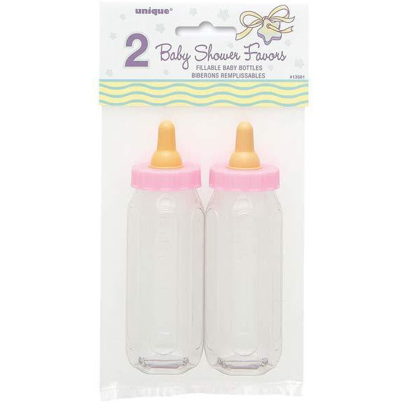 Pink Fillable Baby Bottles 2pk