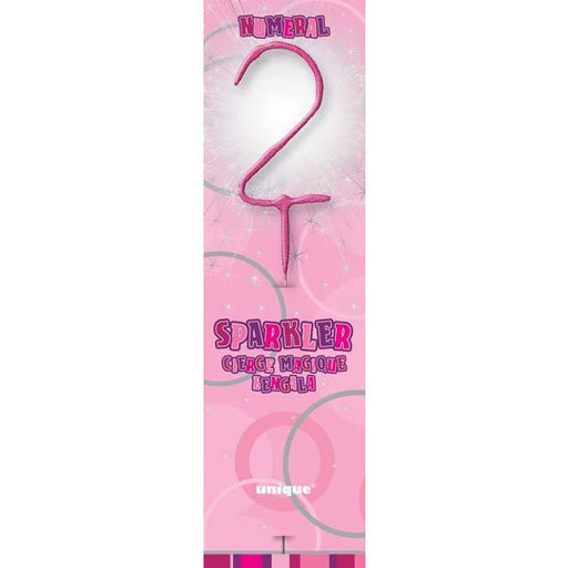 Pink Glitz Number 2 Sparkler