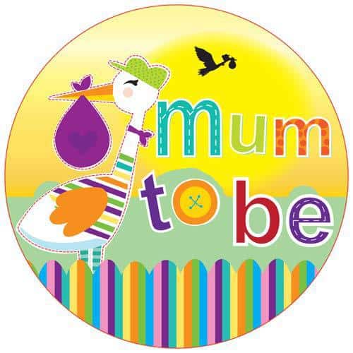 Mum To Be Party Badge