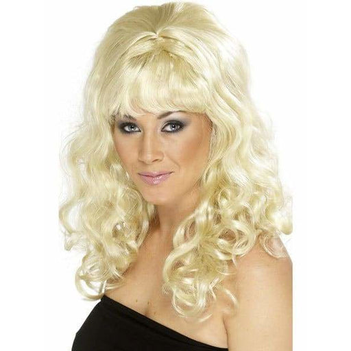 Ladies Blonde Beehive Beauty Wig