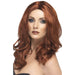 Ladies Auburn Superstar Wigs With Skin Parting