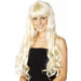 Female Blonde Wavy Paris Wigs With Fringe