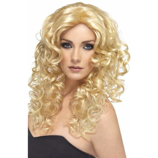 Long Blonde Curly Ladies Glamour Wigs