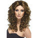 Long Brown Curly Ladies Glamour Wigs