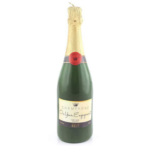 Engagement Champagne Bottle Candle