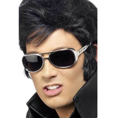 Licensed Elvis Silver Shades Glasses
