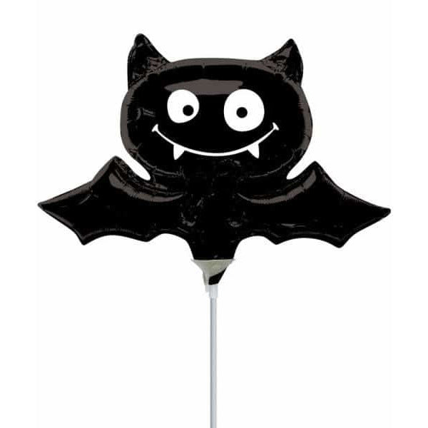 Halloween Black Bat Mini Shape Air Filled Balloon