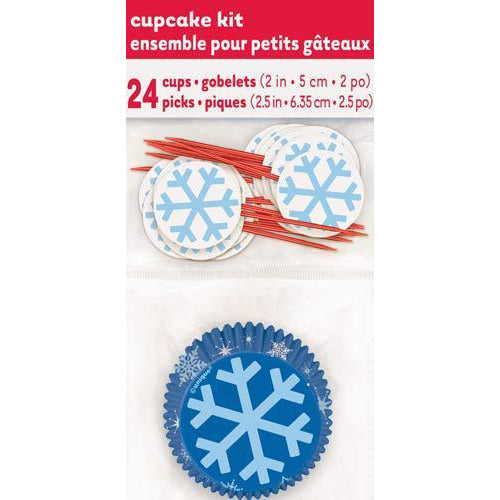 Snowflakes Cupcake Kit