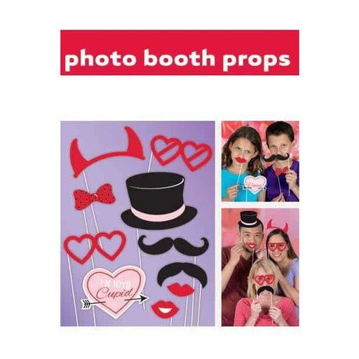Valentines Day Photo Booth Props 10pk