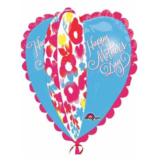 Happy Mothers Day Ultra Shape Heart Balloon
