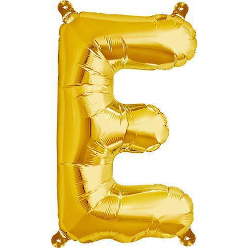Gold Letter E Air Filled Balloons