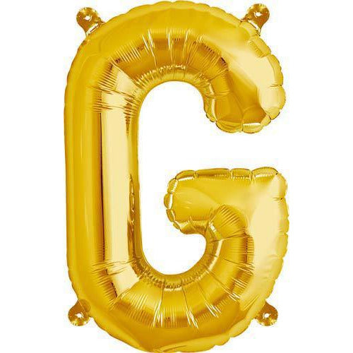 Gold Letter G Air Filled Balloons