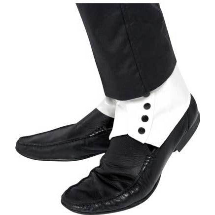White Spats with Black Buttons