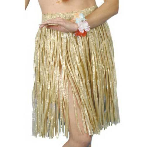 Hawaiian Straw Style Skirt with Elasticated Waist