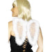 White Mini Glitter Wings with Marabou