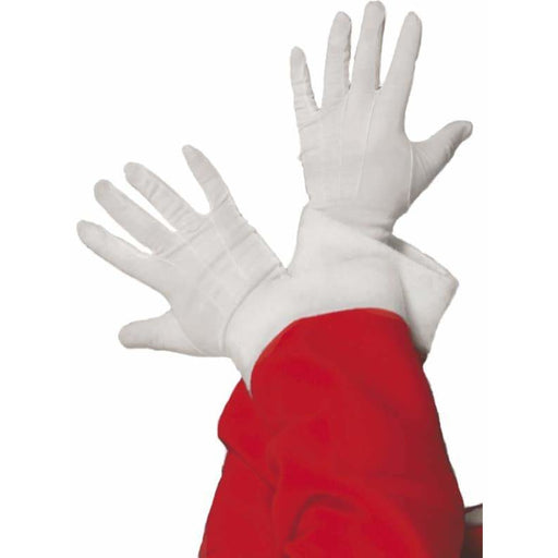 White Santa Gloves