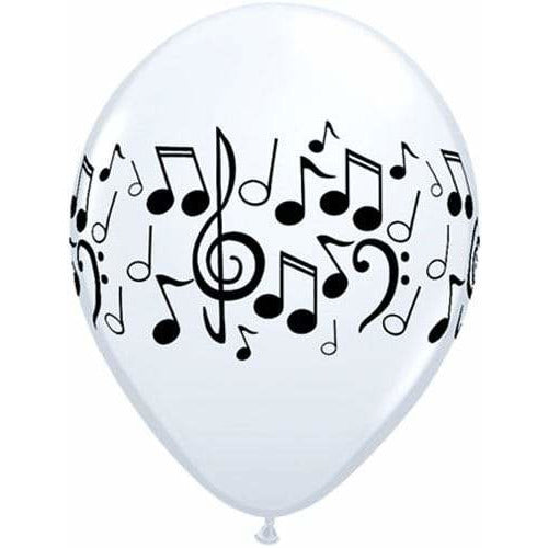 Music Notes Latex Balloons x25