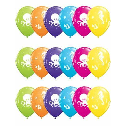 Fun Sea Creatures Latex Balloons x25