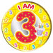 I Am 3 Cupcake Big Badge