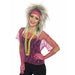 Neon Pink Lace Vest With Gloves and Headband