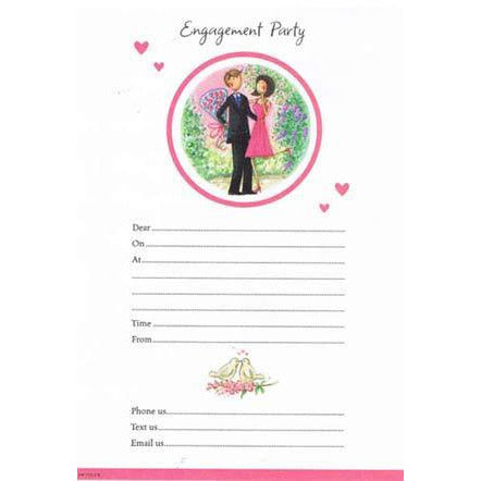 Pink Engagement Party Invitations