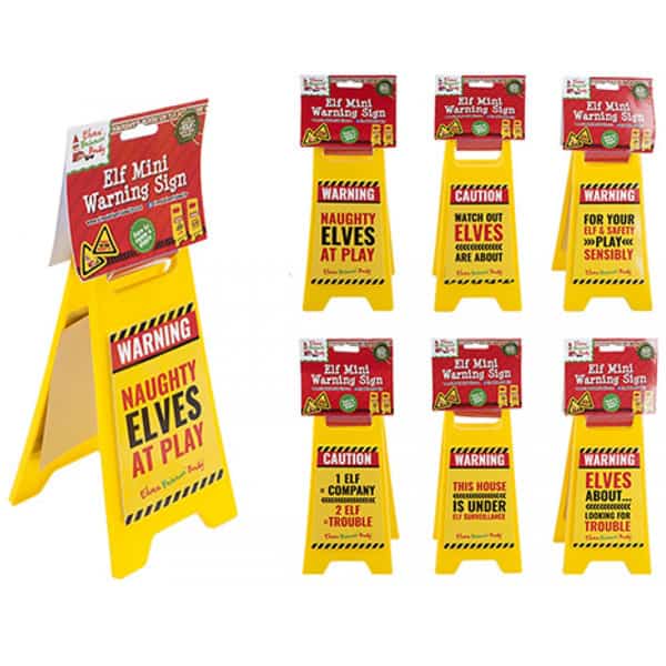 Elf Plastic Warning Sign