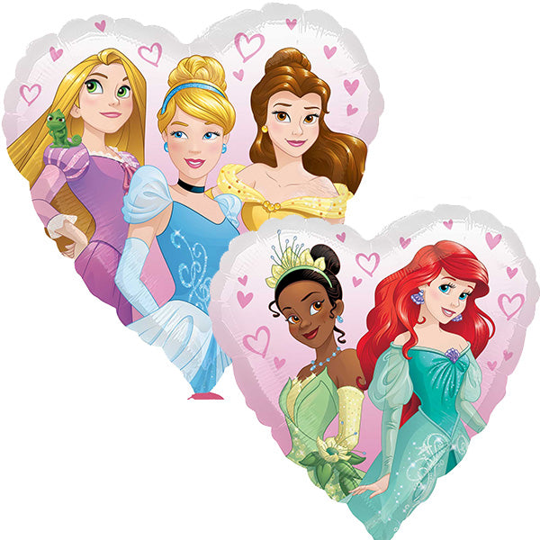 18" Disney Princess Heart Foil Balloons
