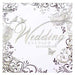 Silver Swirls Wedding Evening Card Invitations