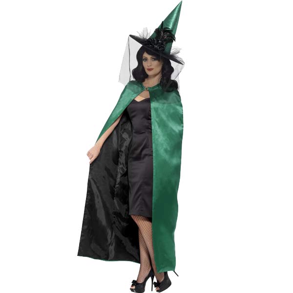 Green Deluxe Witches Cape