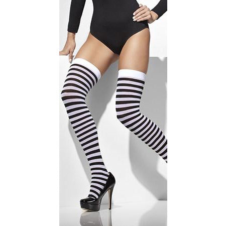 Striped Opaque Hold Ups