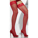 Red Fishnet Hold Ups
