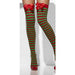 Red And Green Striped Opaque Hold Ups