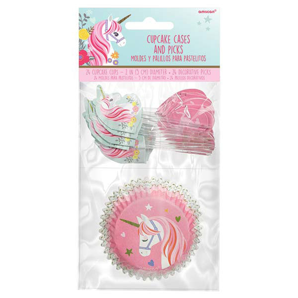 Magical Unicorn Cupcake Cases & Picks